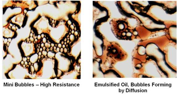 Foam with a Non-Spreading Oil